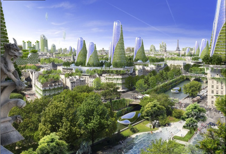 Proyecto Pars Smart City 2050. Fuente: Vincent Callebaut