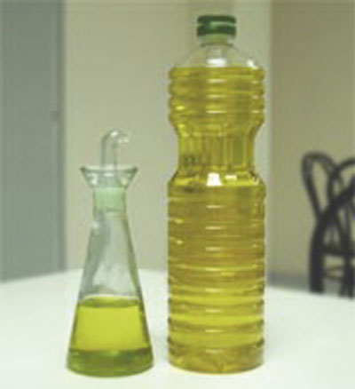 Conjugated linoleic acid is found in vegetable oils