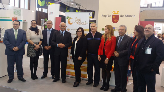 Stand de la Regin de Murcia y el melocotn de Cieza en Fruit Logistica 2015