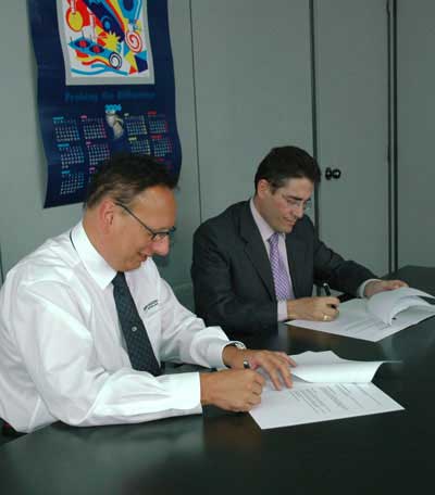 Time of the signing of the agreement