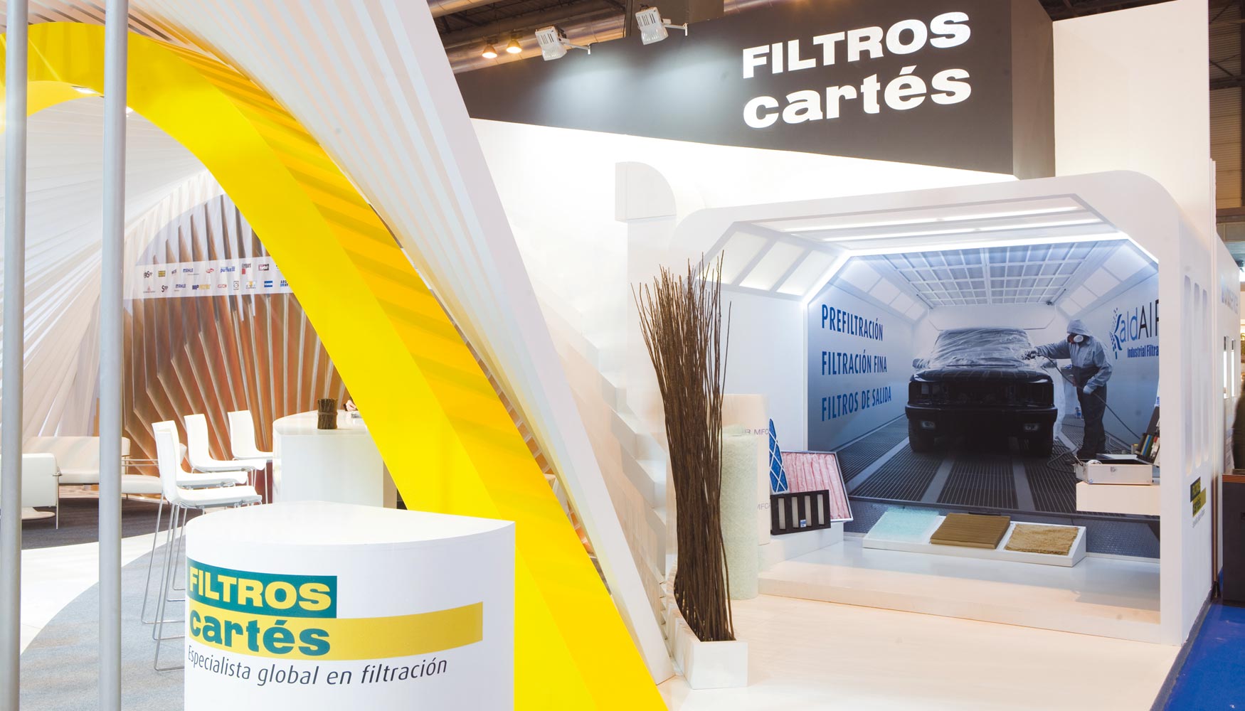Cabina de Filtros Carts mostrada en Motortec Automechanika Madrid
