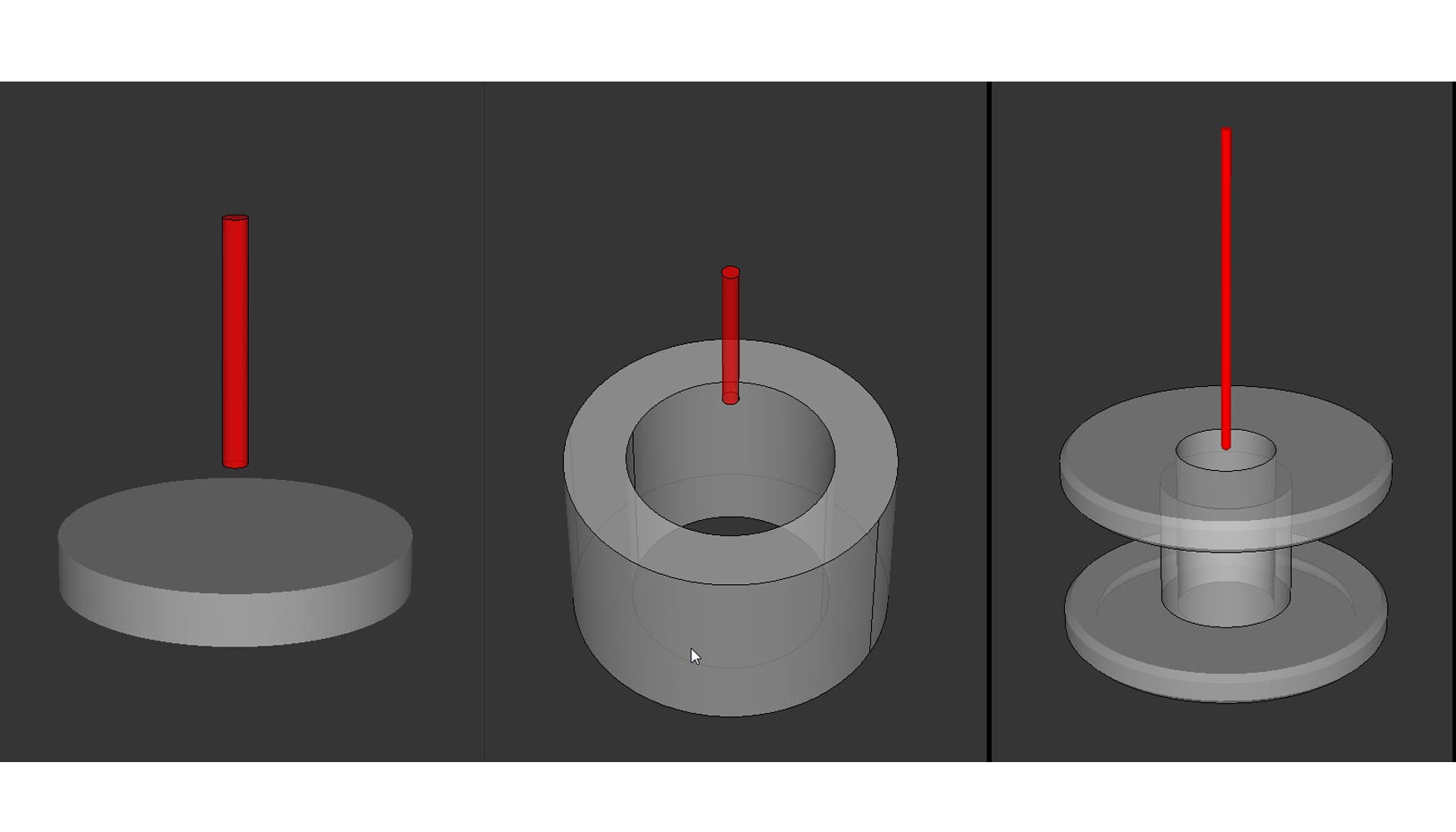 Nuevo grfico 3D, nuevas formas: Cilindros, cilindros huecos y piezas en bruto con simetra rotacional