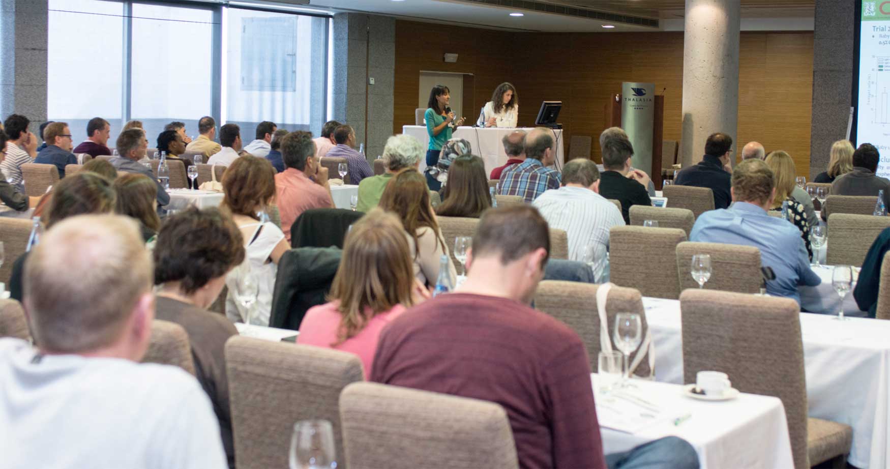 Foto 1. Saln de Conferencias en el Hotel Thalasia de San Pedro del Pinatar (Murcia) durante una de las sesiones del Congreso Eucarpia 2015...