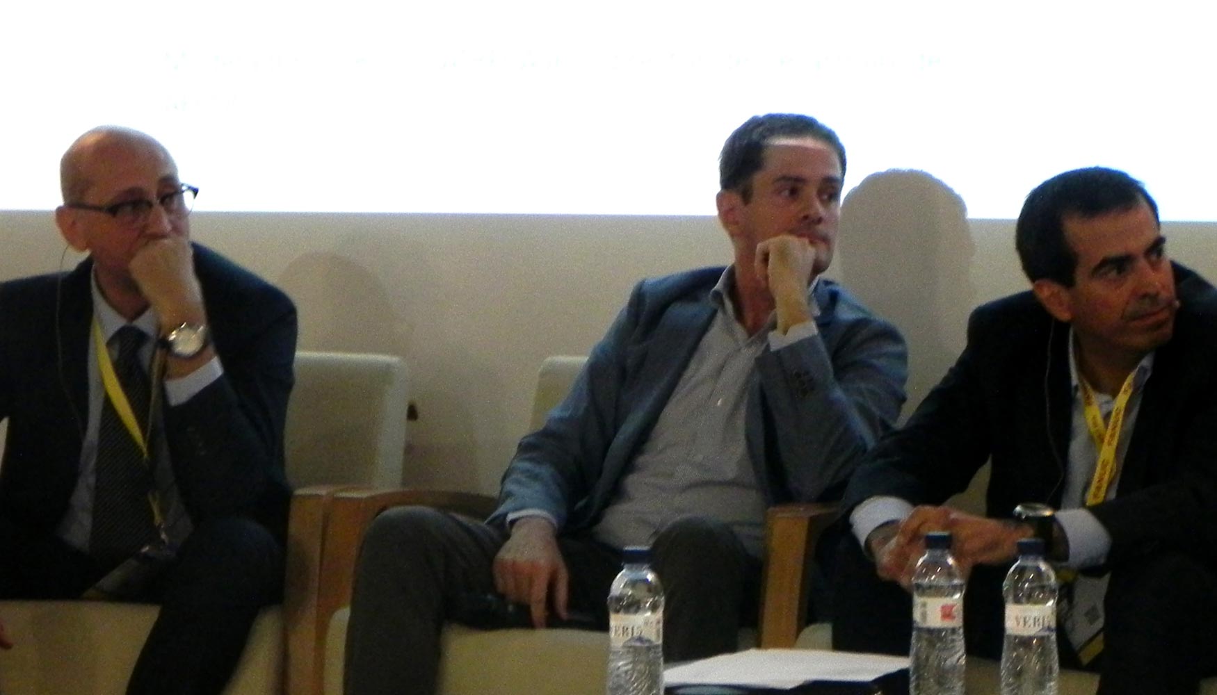 Daniel Ramn, CEO de Biopolis, Silvio Elas, director general de Ecoveritas, y Jordi Galls, presidente de Europastry