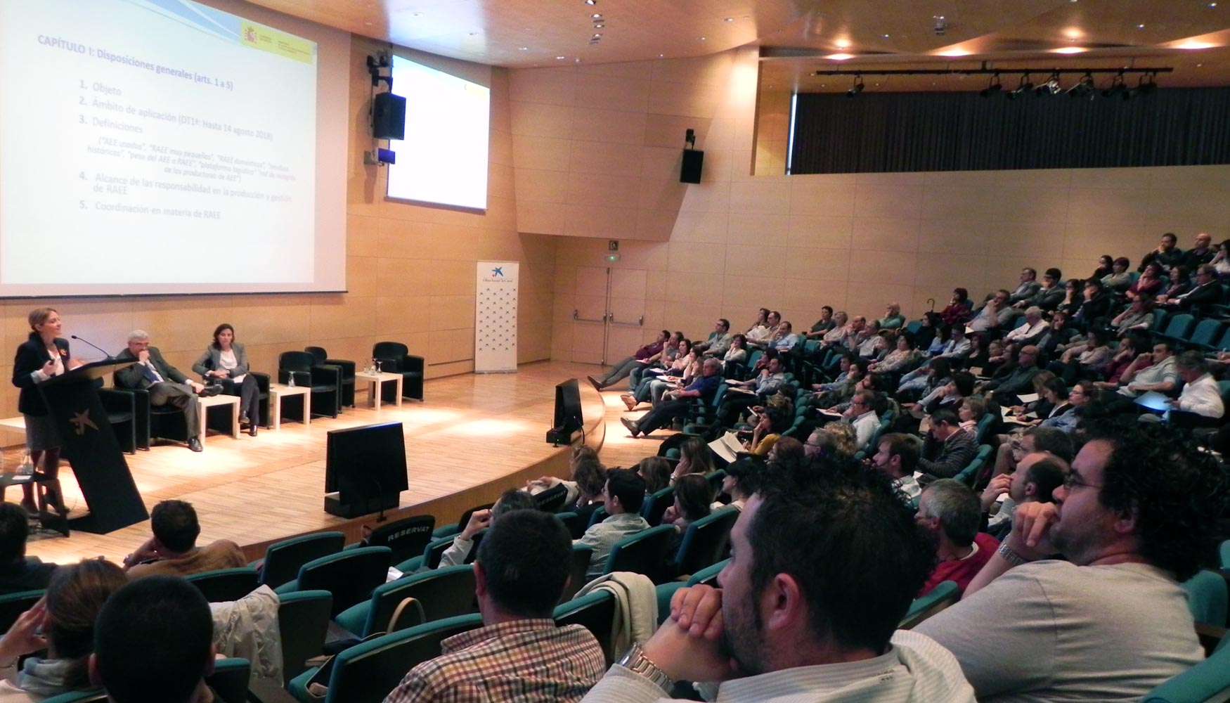 Las conferencias llenaron el auditorio del Caixaforum de Barcelona durante dos das