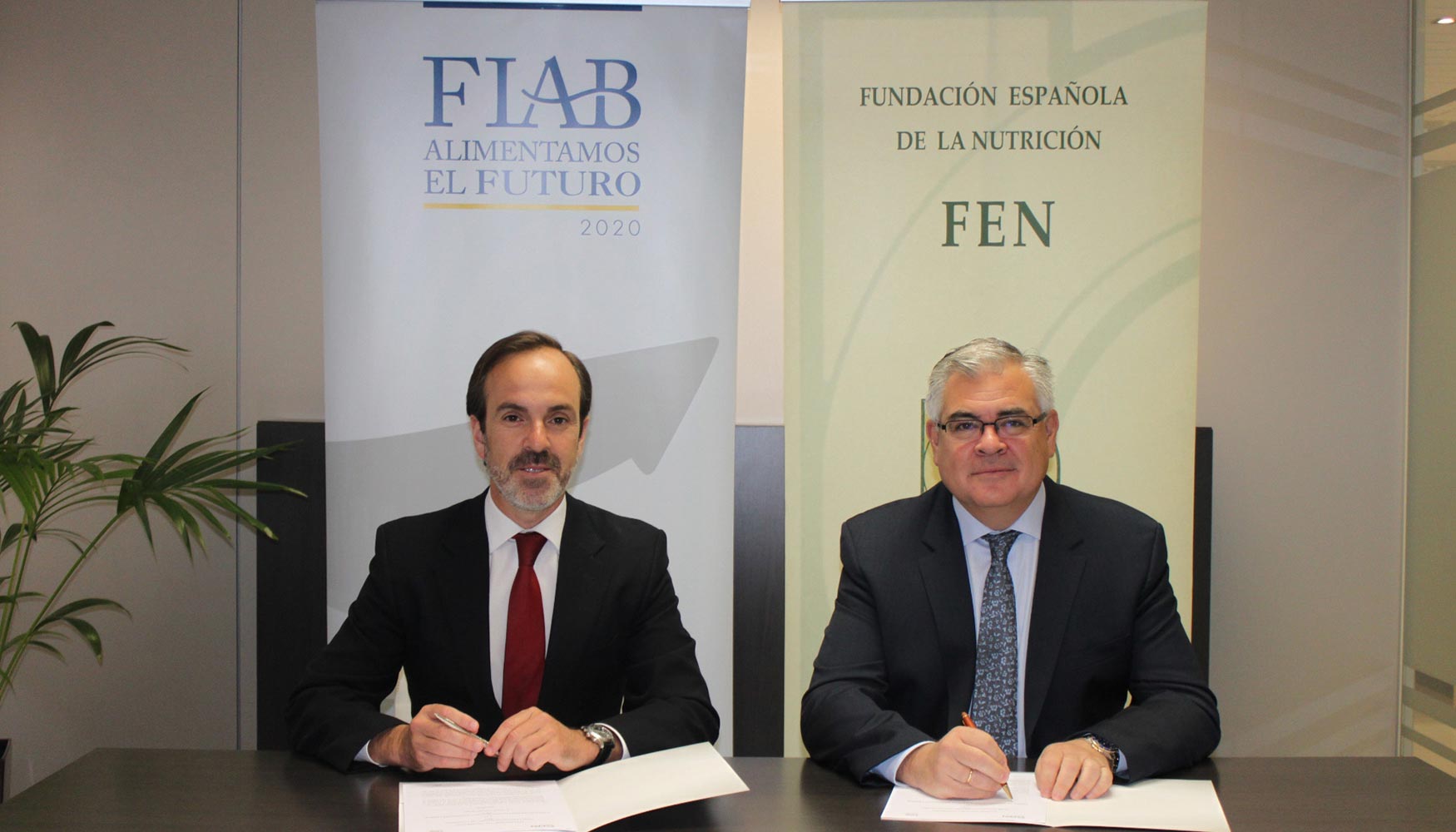 Mauricio Garca de Quevedo, director general de FIAB, y Gregorio Varela, presidente de la FEN