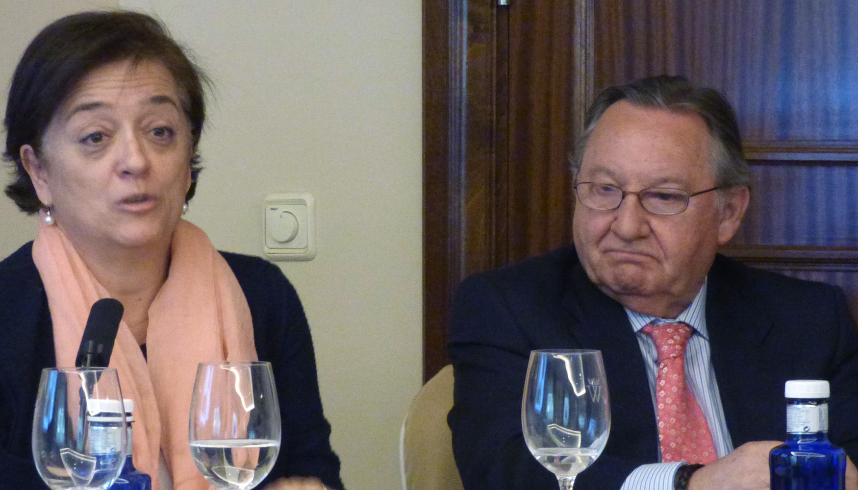 Esperanza Orellana, secretaria general de Promocin Alimentaria del MAGRAMA, y Felipe Ruano, presidente de Asemac
