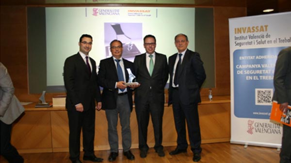Recibe la menci�n del Invassat 2015 al M�rito de la Gesti�n Preventiva en Seguridad y Salud Laboral