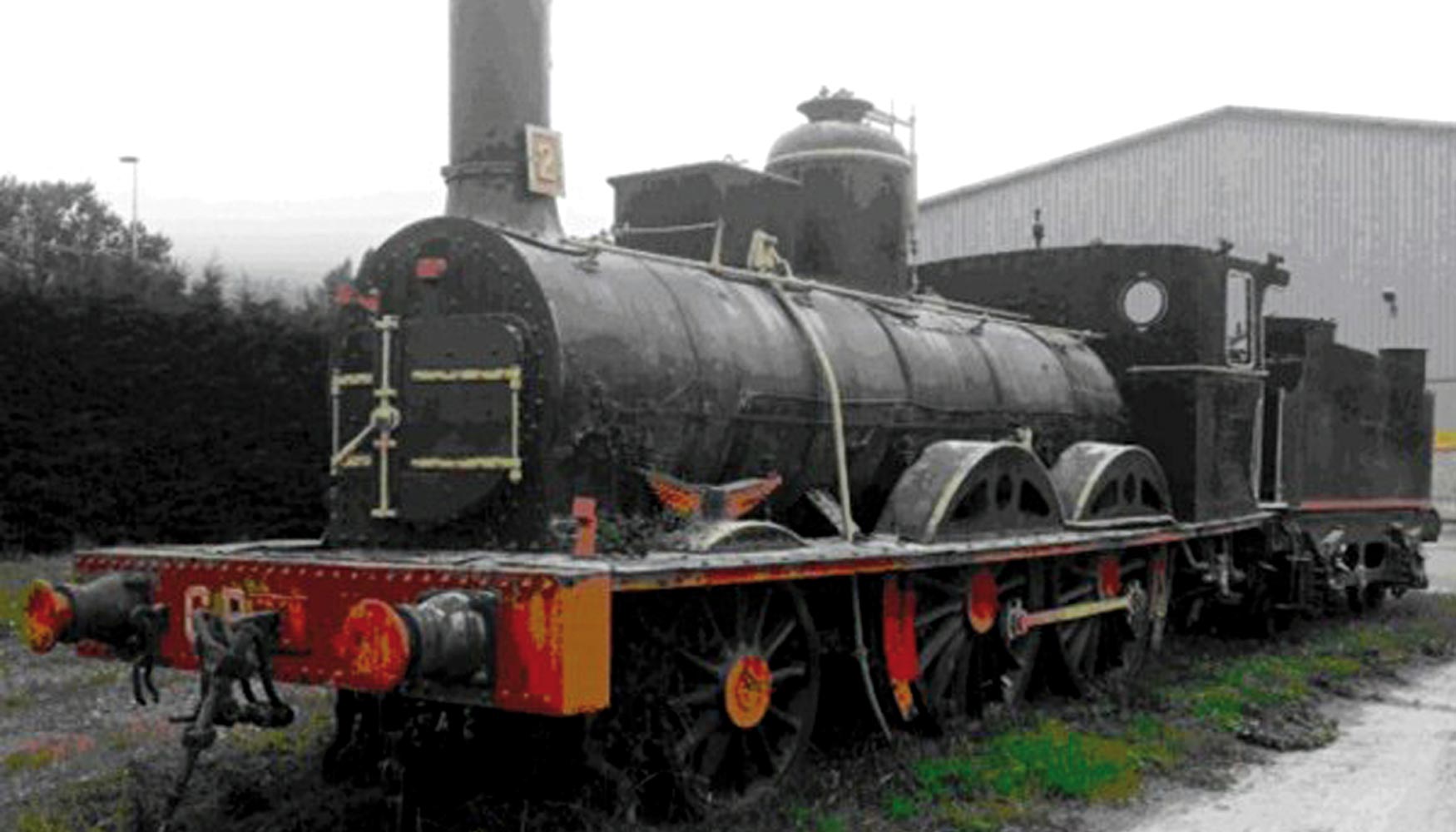 En imagen, la 2 locomotora ms antigua de Espaa, que ser restaurada por el Ayuntamiento de Pamplona