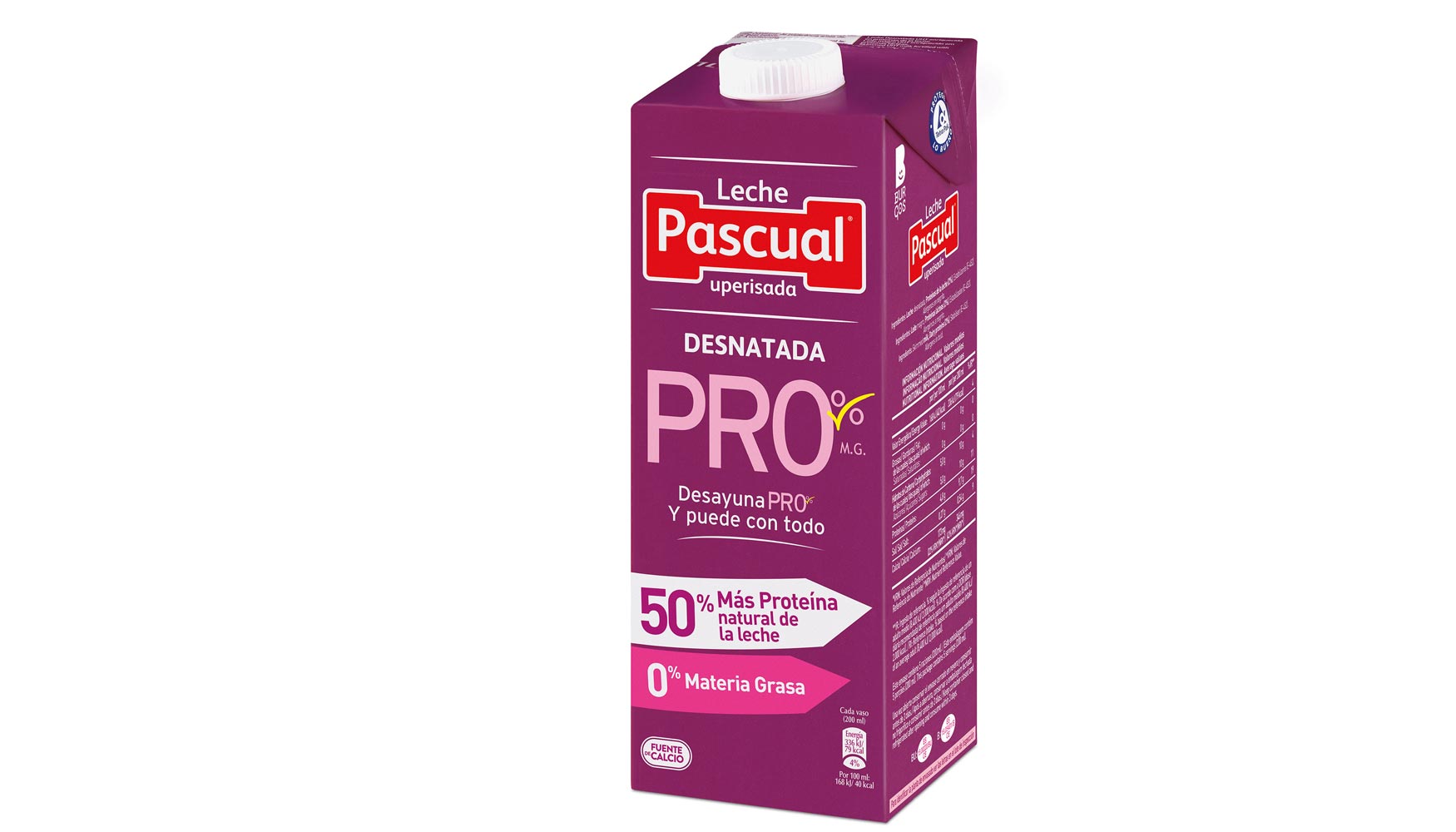 Pascual lanza al mercado la única leche con un 50% más de proteína -  Distribución gran consumo