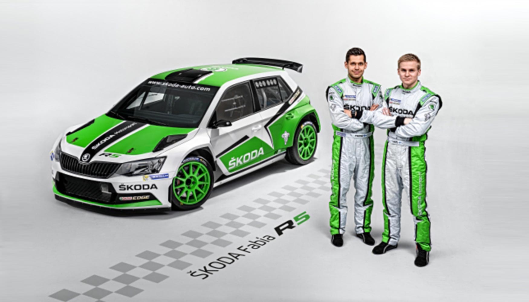 De izquierda a derecha, el equipo formado por Janne Ferm y Esapekka Lappi