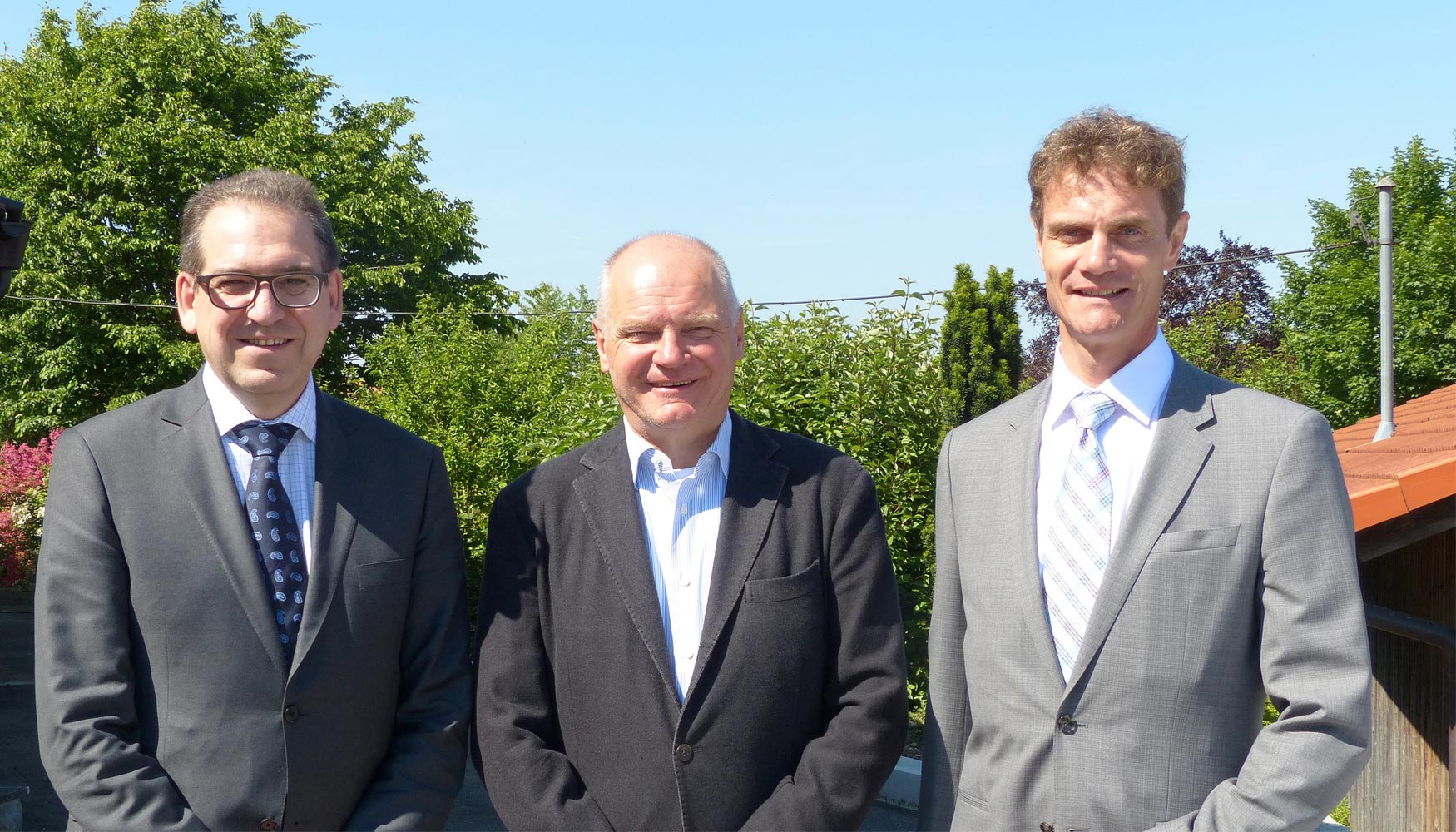 Karlheinz Wex, copresidente de la junta directiva de Ceratizit; Horst Klenk, director ejecutivo de Klenk GmbH & Co...