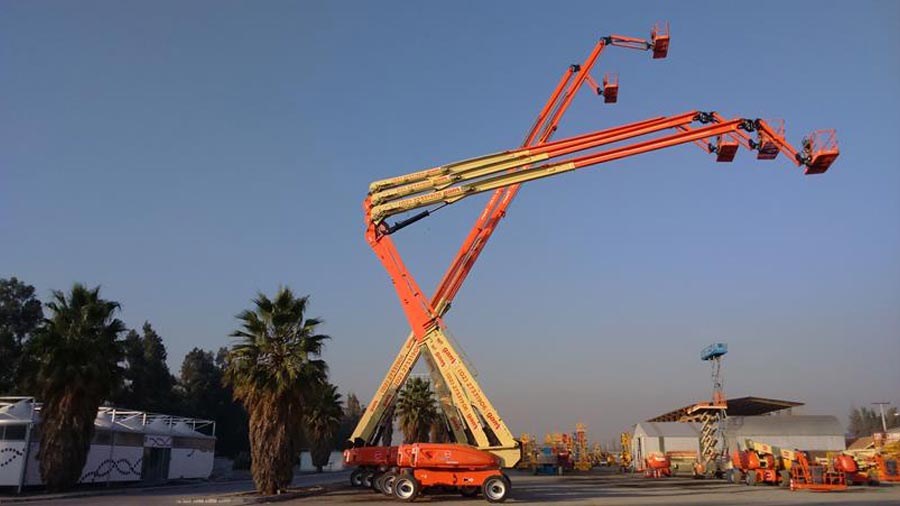 Las plataformas permiten realizar trabajos en altura hasta 43 metros