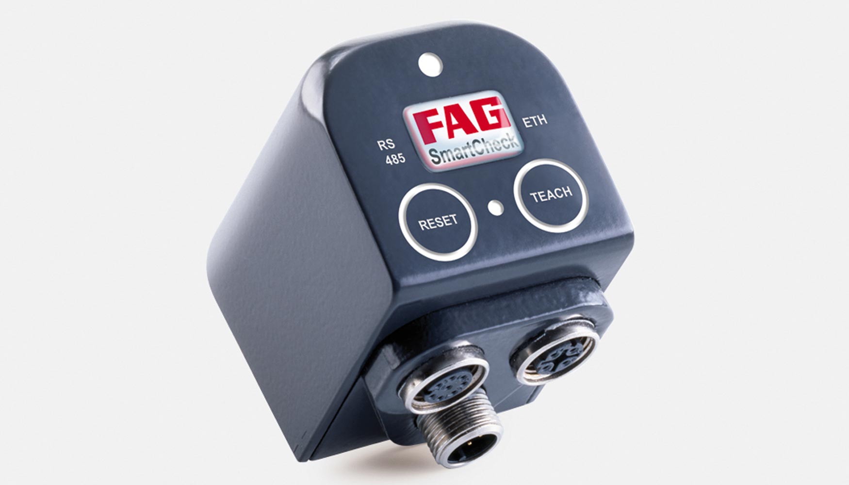 El FAG SmartCheck de Schaeffler es un sistema en lnea que proporciona informacin completa sobre el estado de los componentes de la mquina...