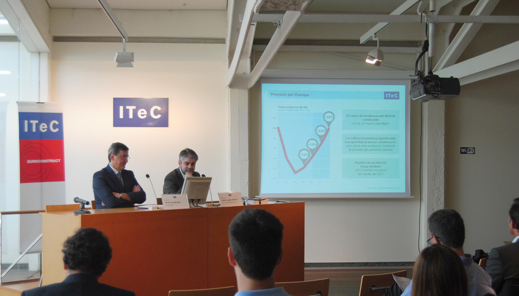 Presentacin del informe Euroconstruct en las instalaciones del ITeC en Barcelona