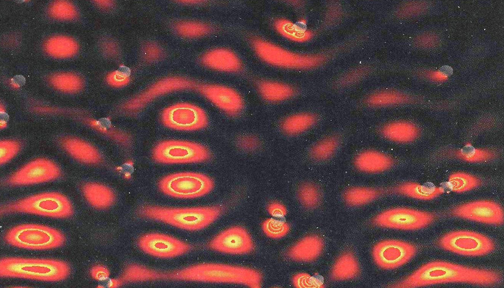 Partculas de nanoplata, de 55 nm de dimetro, suspendidas en una solucin de rodamina G6. Universidad de Alberta, Canad...