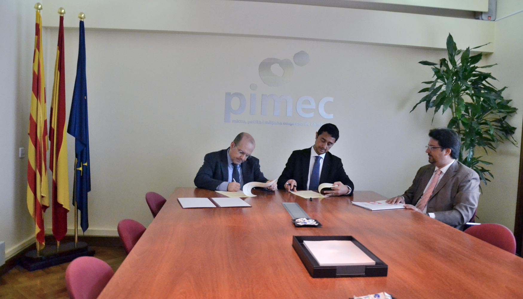 Cimalsa y Pimec firmaron un convenio de colaboracin previo a la presentacin de los Indicadores
