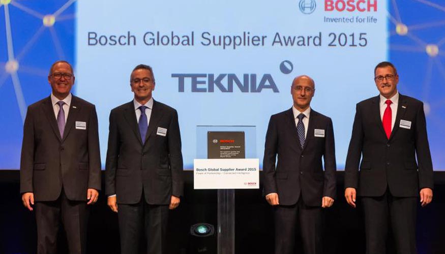 Teknia Automotive premiada con el Bosch Global Supplier Award...