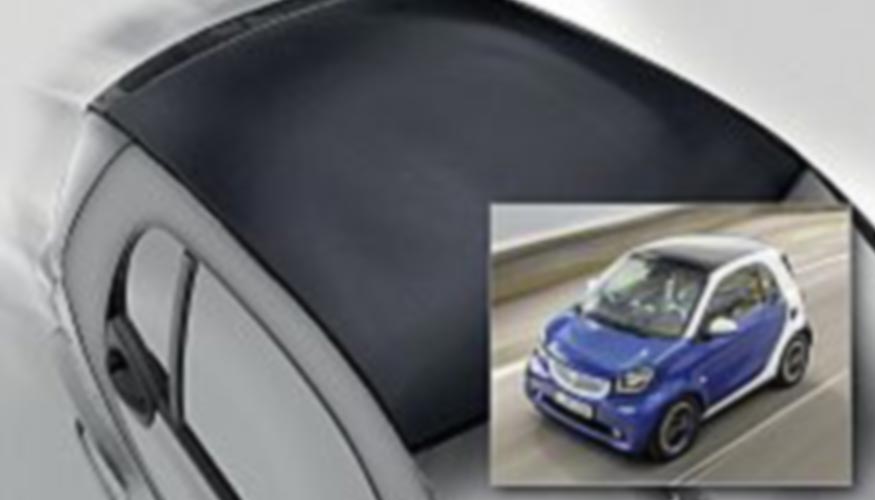 Nuevo tipo de techo ligero espumado con PU en el Smart Fortwo