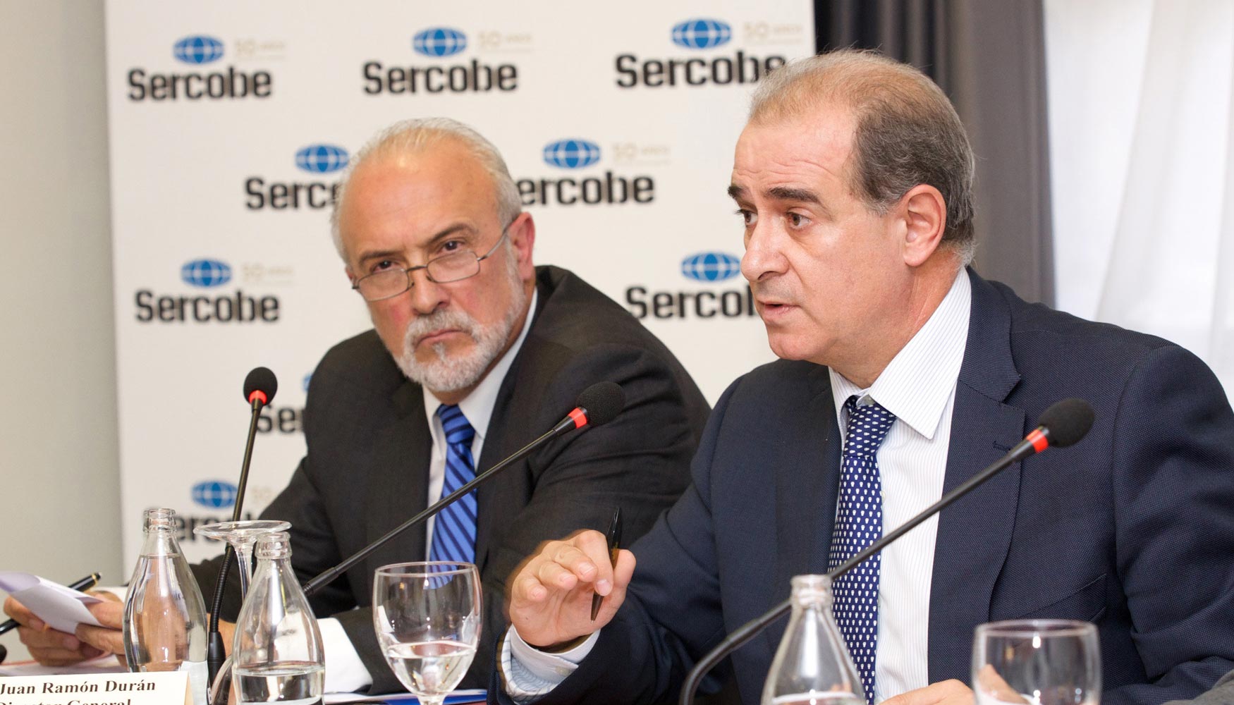De izq. a dcha.: Juan Ramn Durn, director general, y Francisco Pardo, presidente de Sercobe