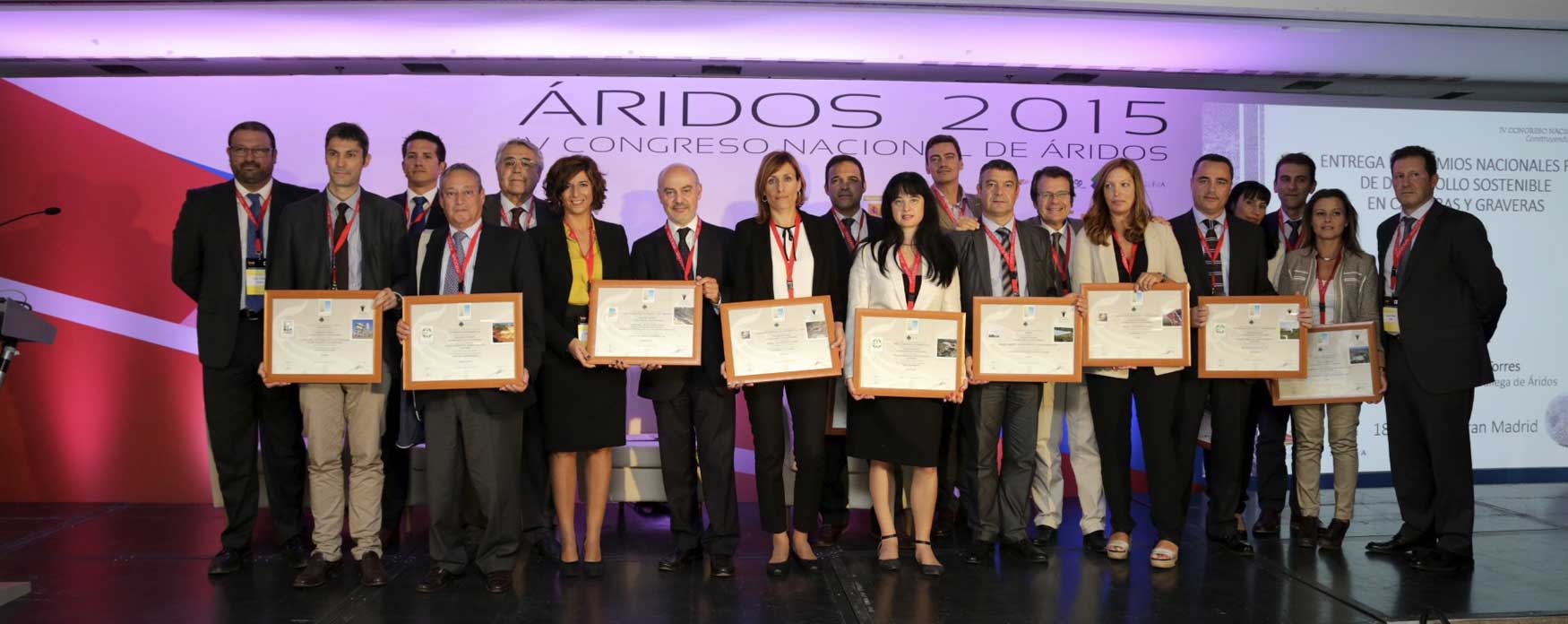 Galardonados en los Premios nacionales FdA de Desarrollo Sostenible en canteras y graveras