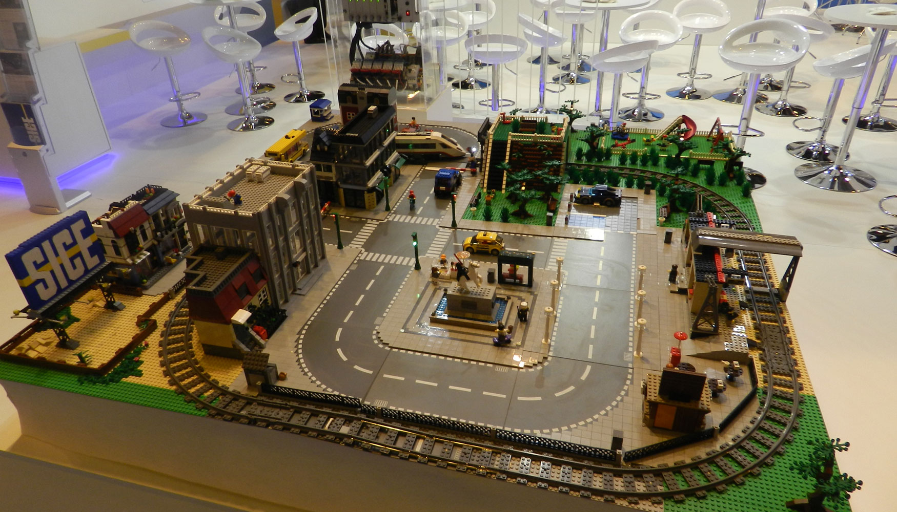 Maqueta de Lego expuesta por Sice en Trafic