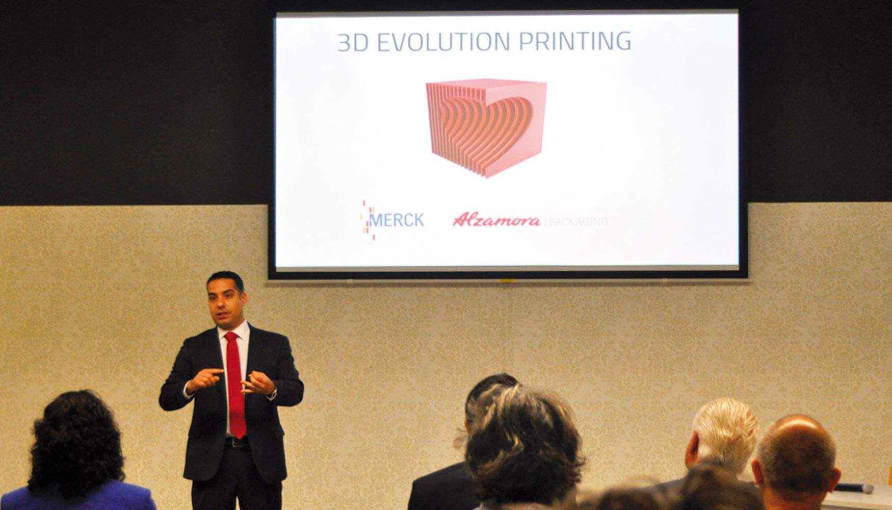 Carlos Garca, account Manager Plastics, Printing and Security de Merck Espaa y Portugal explica el novedoso proceso de impresin 3D...
