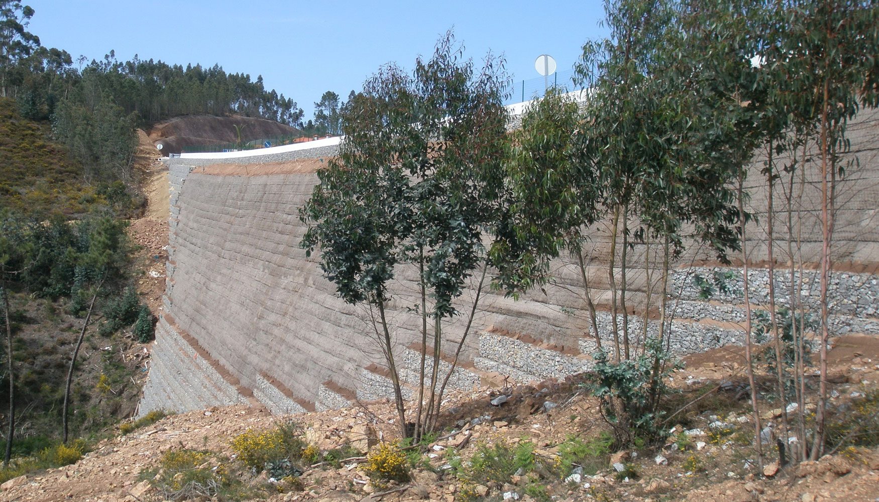 Muros de terreno reforzado Terramesh System y Green Terramesh