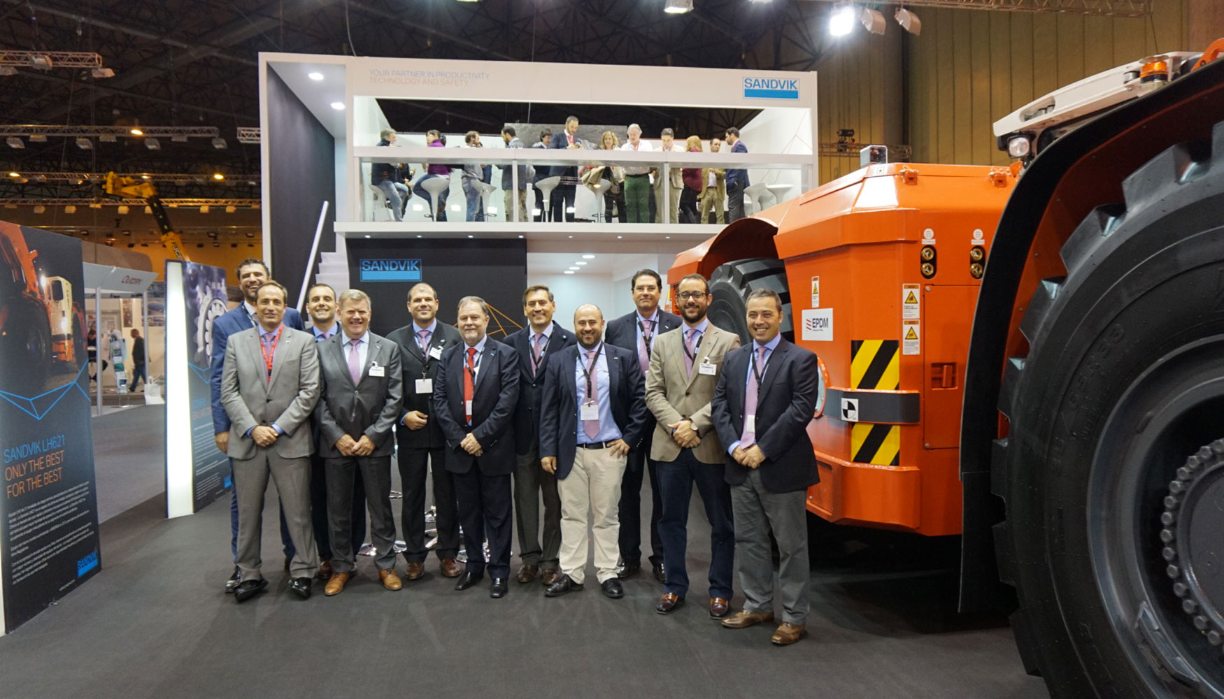 El stand de Sandvik disfrut de la visita de numerosos clientes durante los tres das de Saln