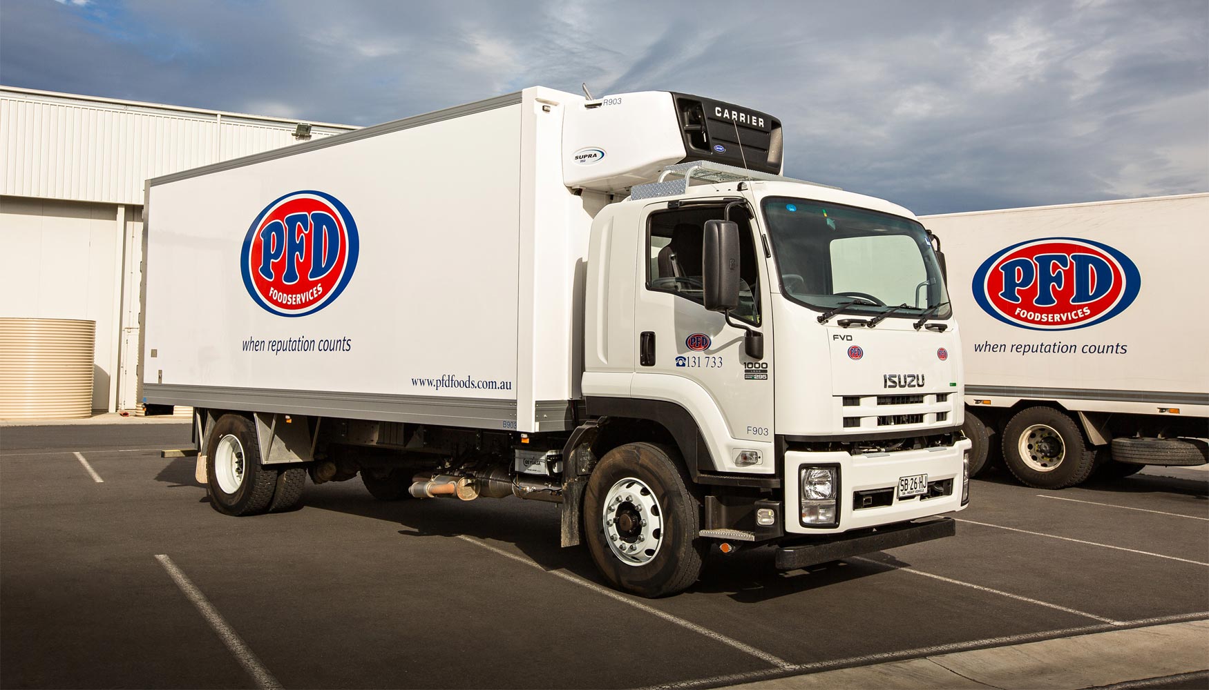 Flota de camiones de PDF Food Services