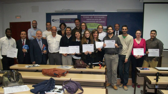 Participantes en la primera edicin del Curso de Posgrado de Especialista en Tecnologas SIN Zanja