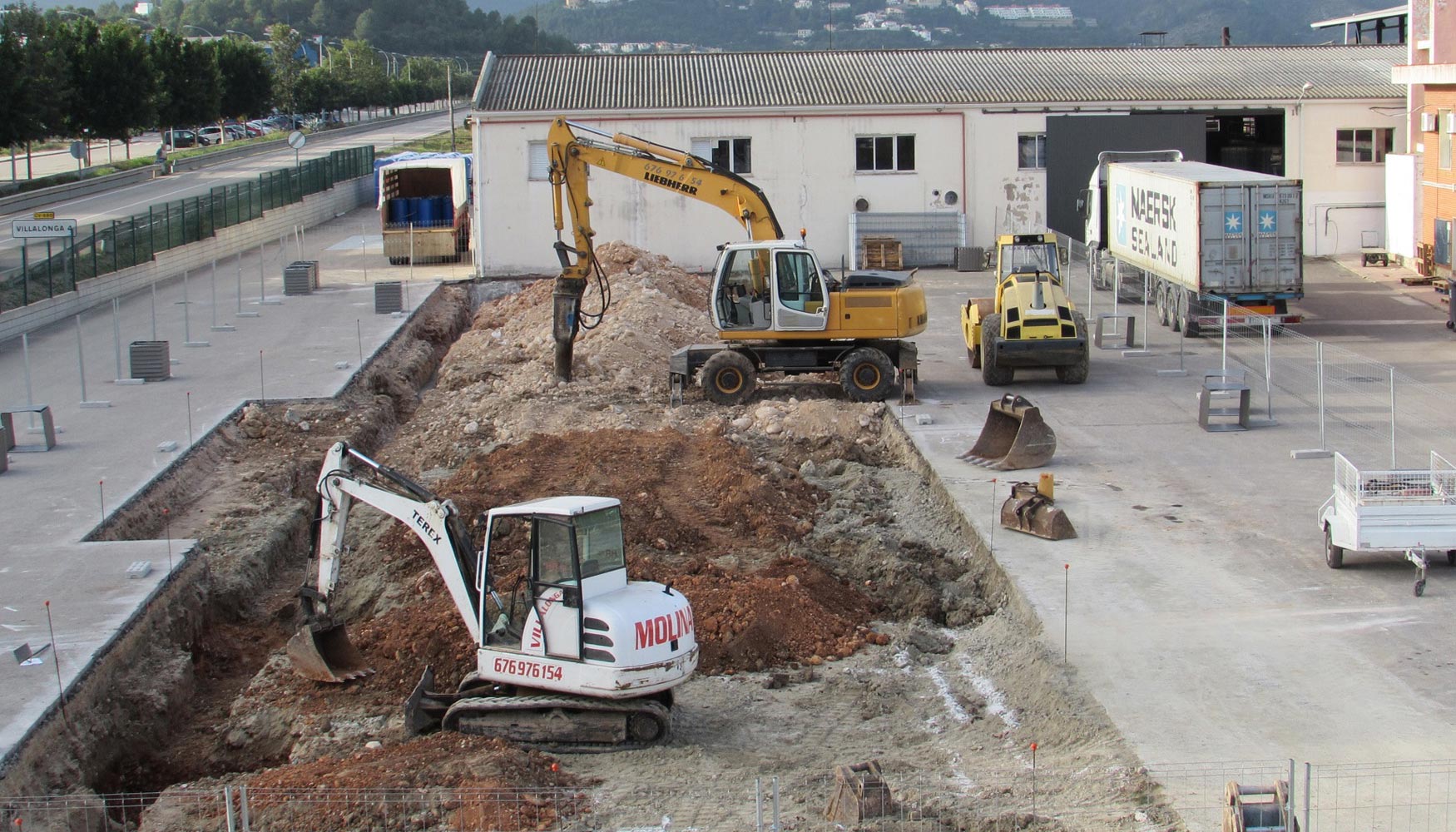 Obras Citrosol, primeros trabajos de la ampliacin