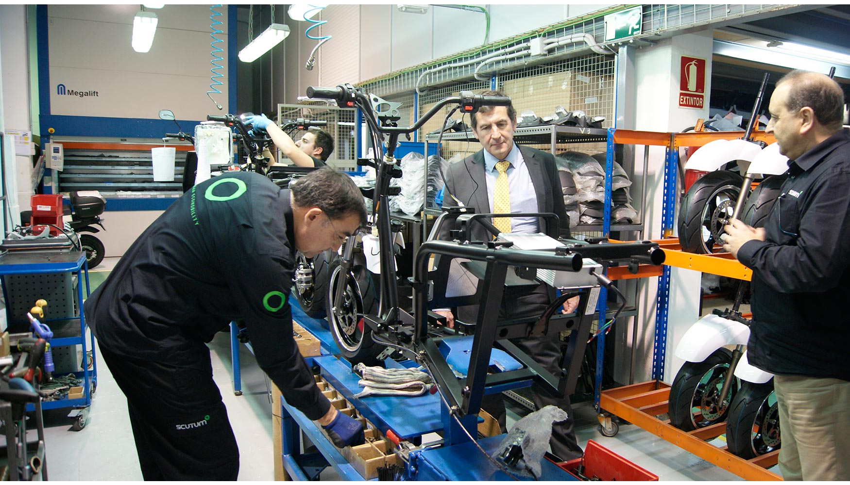 Vctor Audera en las instalaciones de Scutum, en Esplugues de Llobregat