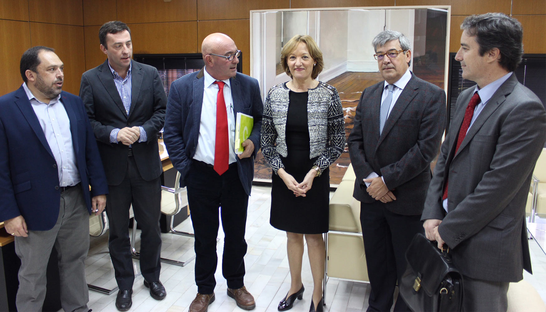 Rafael Peral, director general de Calidad, Industrias Agroalimentarias y Produccin Ecolgica de la Junta de Andaluca; Ricardo Domnguez...