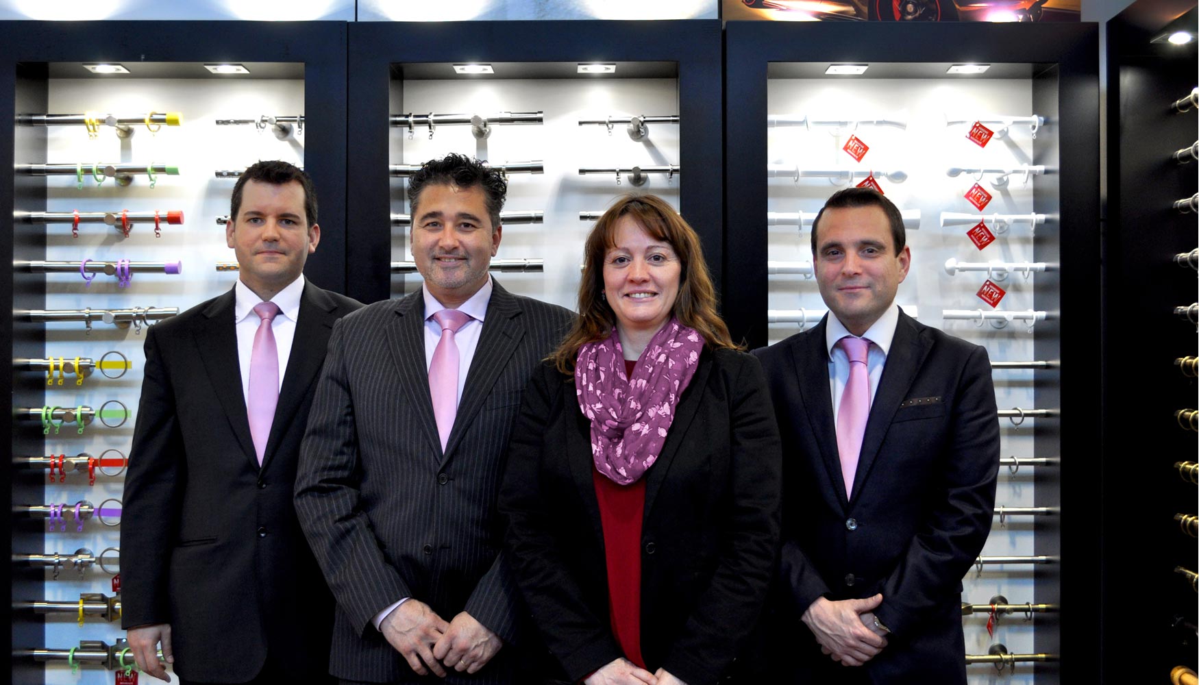 De izquierda a derecha, miembros del equipo directivo de Altran Solutions en la edicin de R+T 2015...