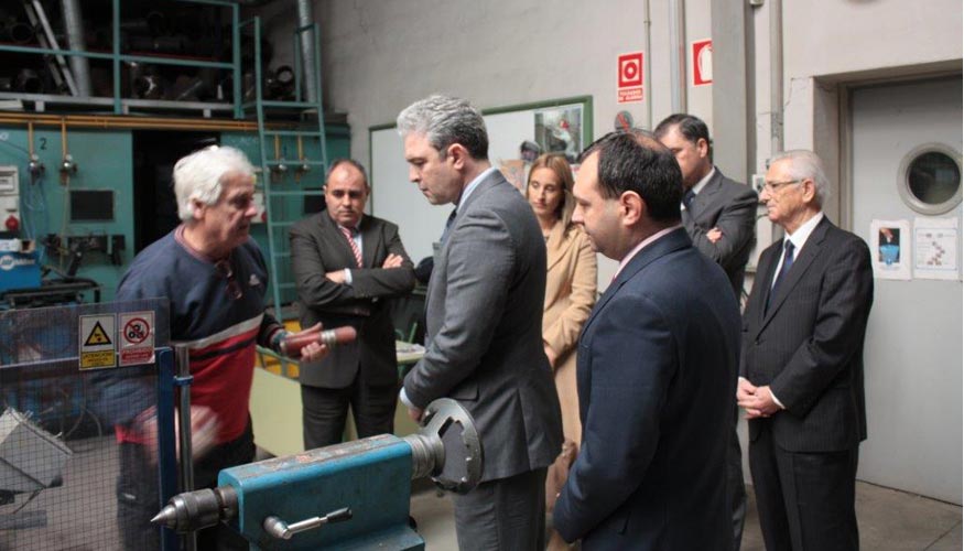 Djamel Eddine Bouabdallah, presidente de CCIAE, en su visita a FREMM