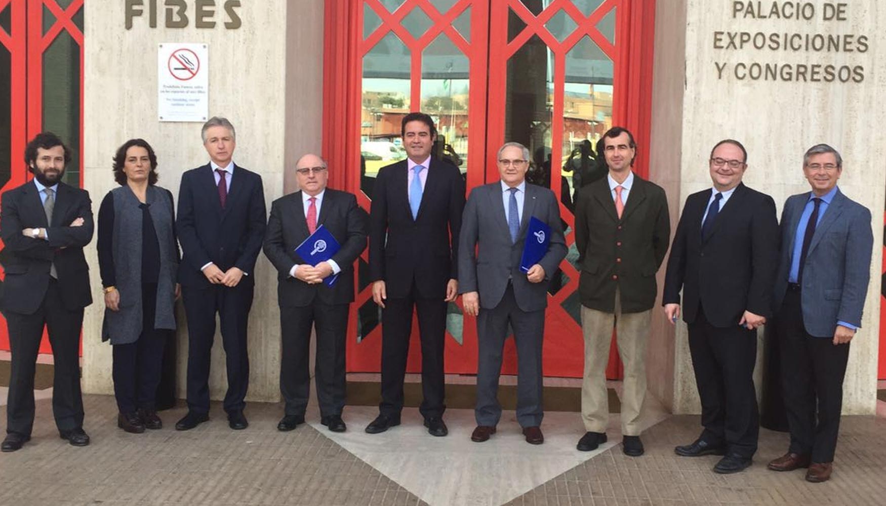 Miembros del Comit Organizador de Climar a las puertas de Fibes