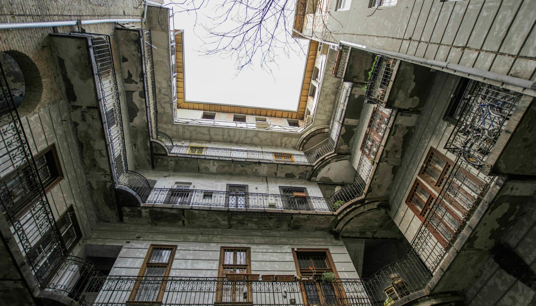 El interior del edificio a rehabilitar