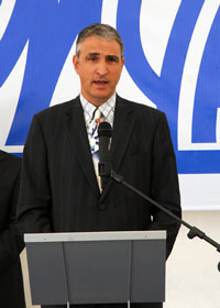 Albert Campi, Director gerente de Omya Clariana, durante los discursos