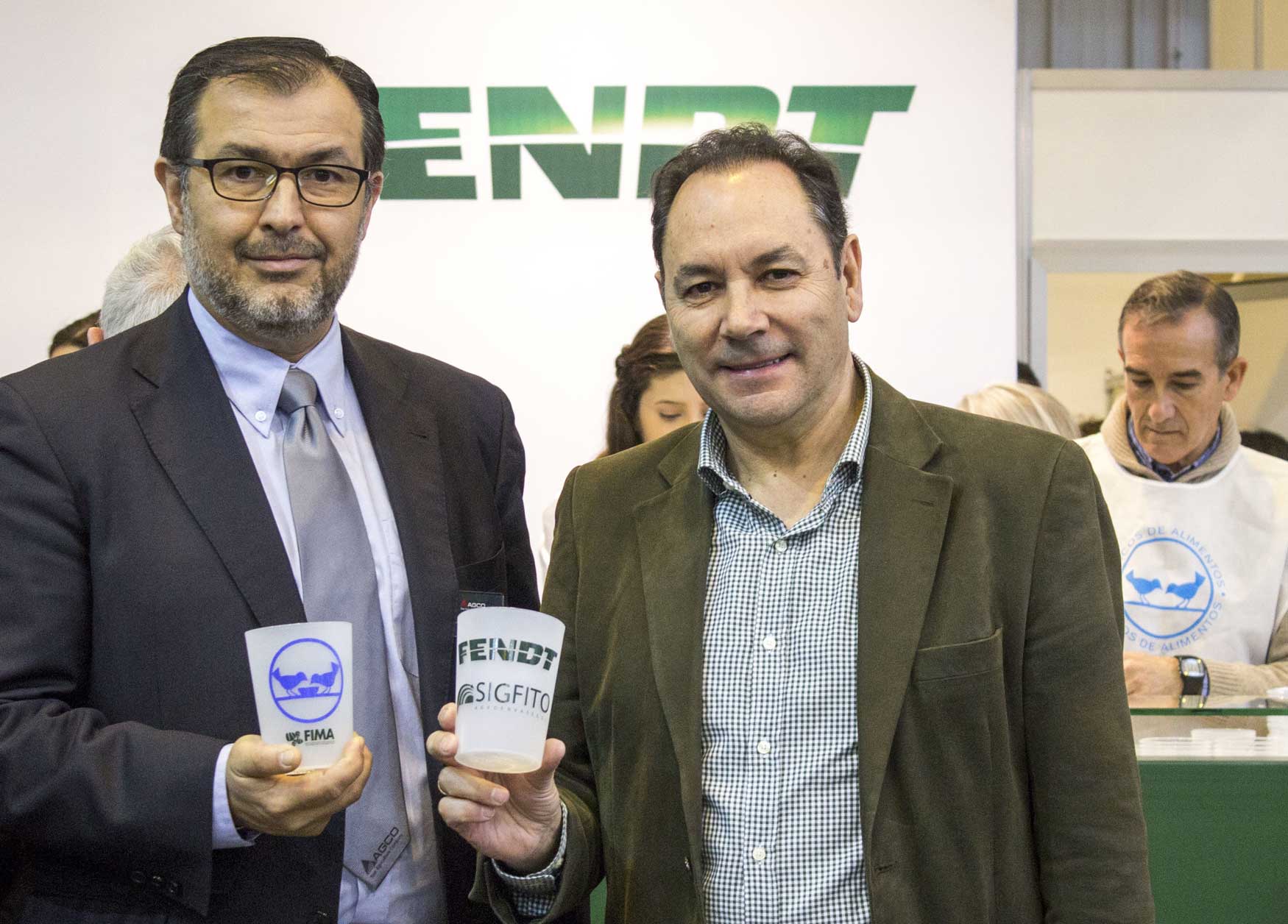 Carlos Villasante, director de Marketing de Fendt Espaa, y Luis Victorino Martnez, director deDesarrollo y Comunicacin en Sigfito...