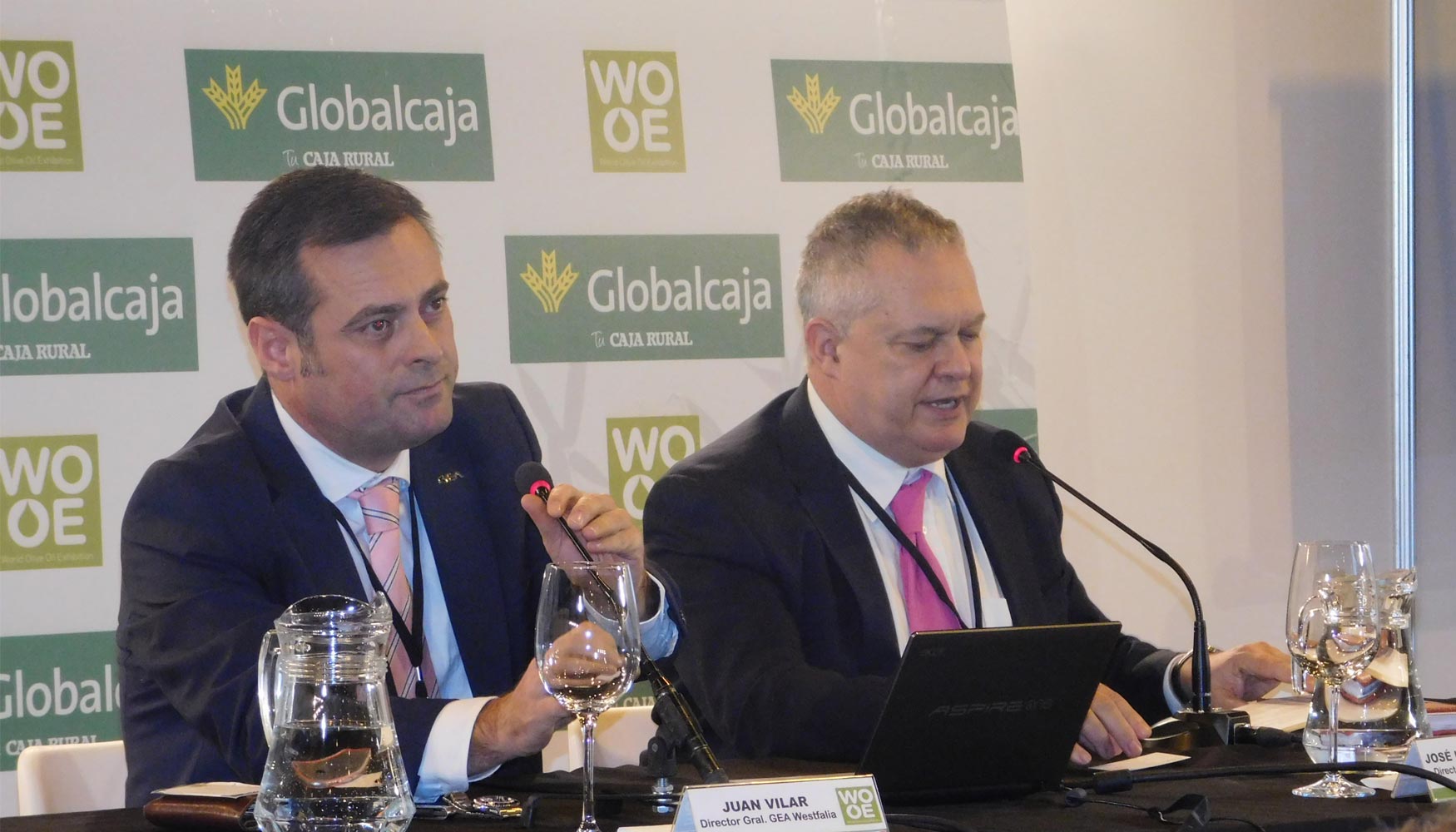 Juan Vilar (izquierda) junto a Jos Luis Murcia, director ejecutivo de WOOE