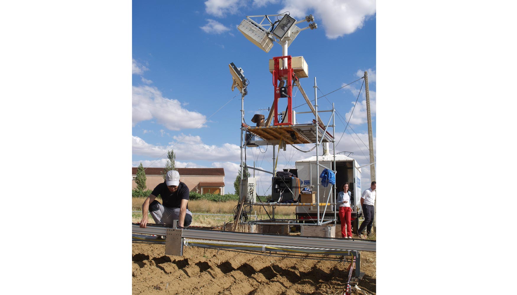 Pruebas sobre el terreno en La Guarea, dentro del proyecto de calibracin del satlite SMOS