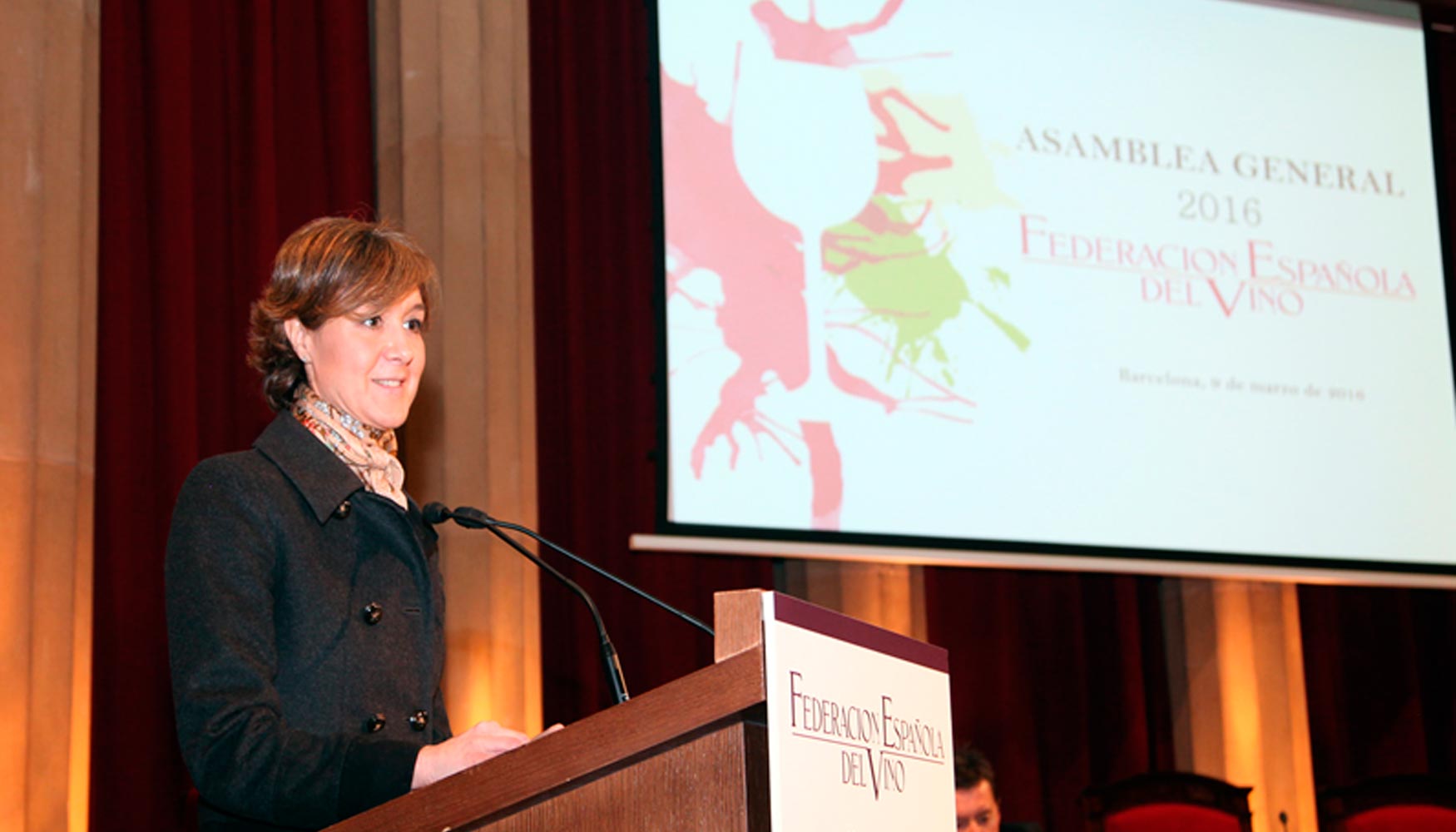 Isabel Garca Tejerina, ministra de Agricultura, Alimentacin y Medio Ambiente, durante su intervencin