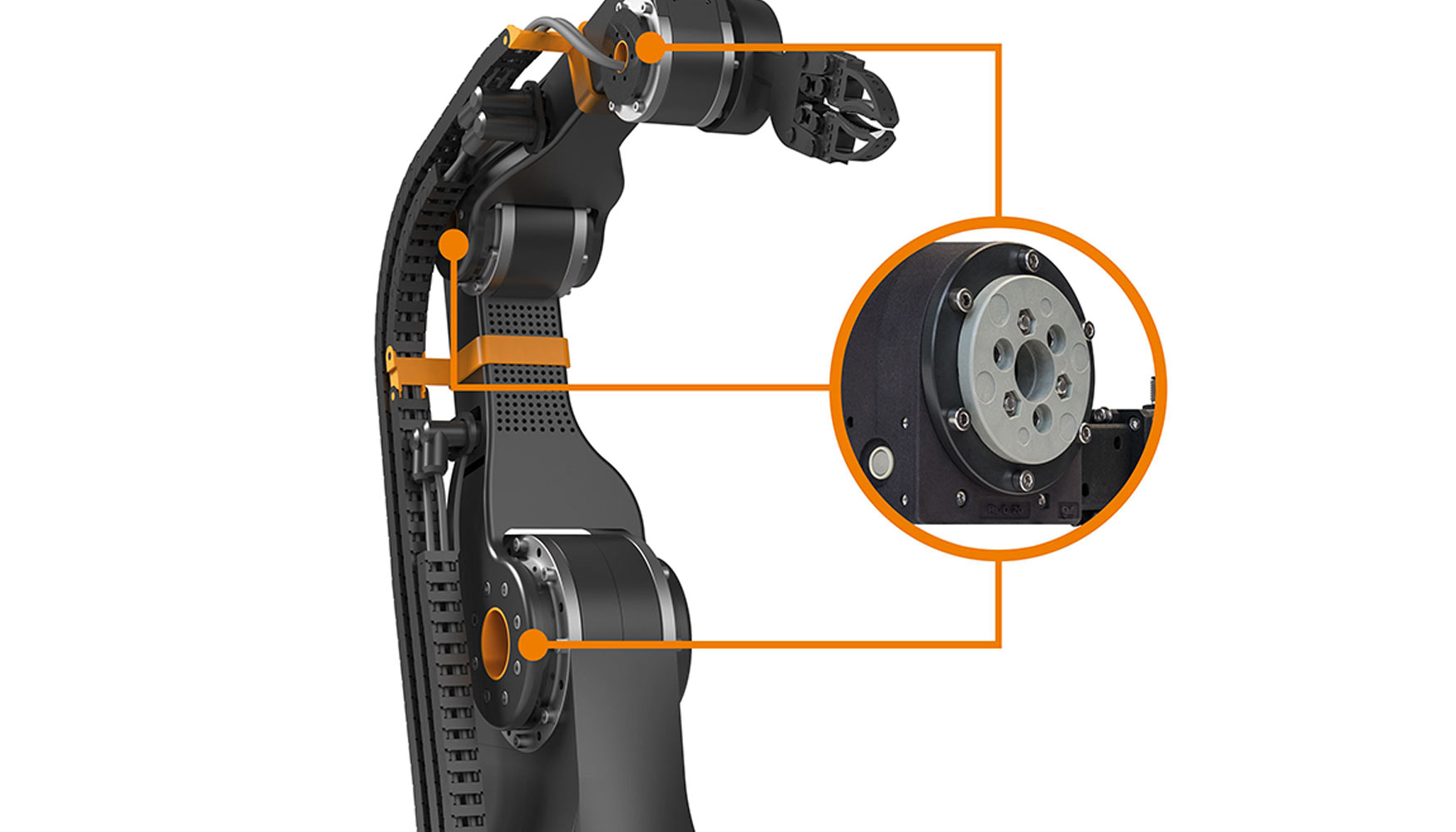 El brazo articulado Robolink de Igus le permite al usuario implementar sistemas robotizados econmicos y libres de lubricacin y mantenimiento...