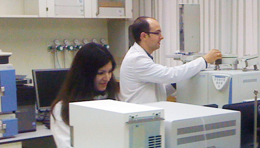 El investigador Jos Manuel Moreno Rojas en su laboratorio