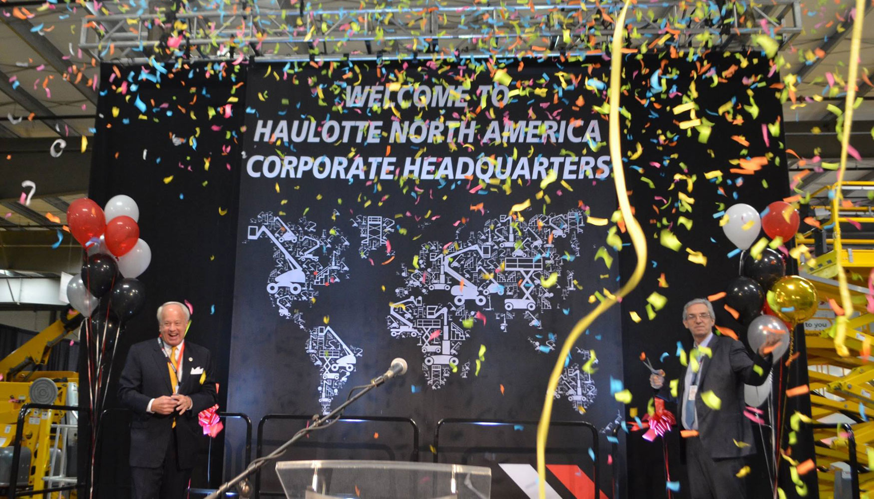 Inauguracin de la nueva sede de Haulotte Group en Virginia Beach (EE UU)