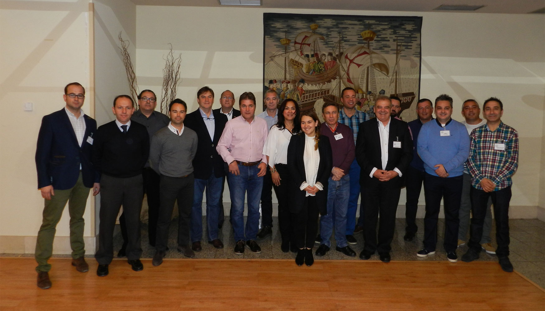 Foto de grupo con los participantes en la Asamblea General de Aespe celebrada el pasado mes de enero en Madrid