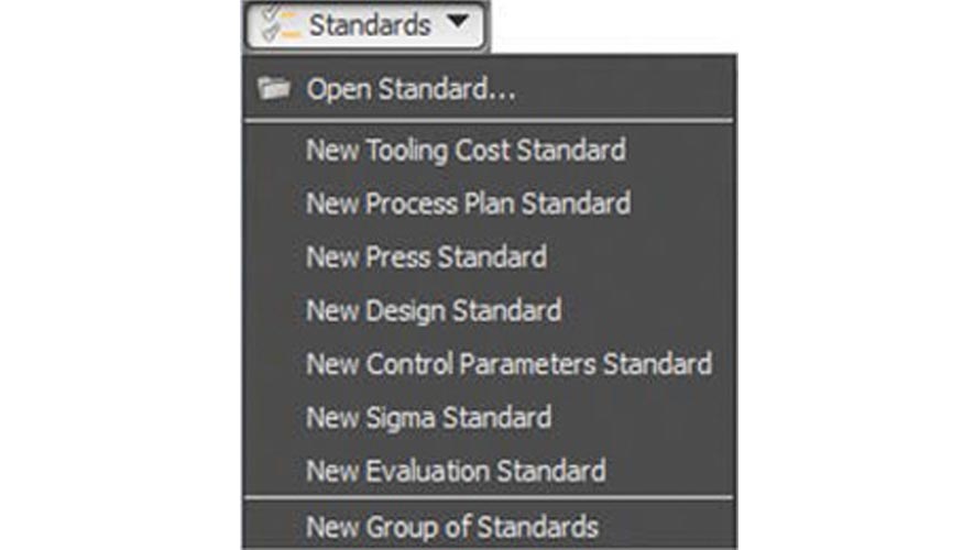 Distintas definiciones de Standard estn disponibles para el usuario