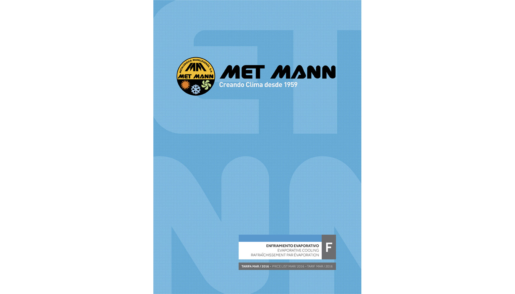 Nueva tarifa de precios de enfriadores evaporativos de Met Mann
