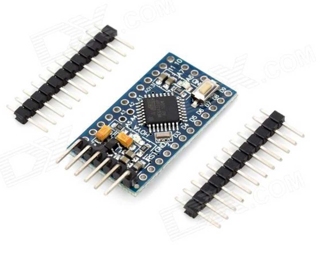 Imagen 3. Arduino Pro Mini PCB, a 5V y 16 MHz